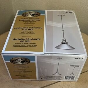 Hampton Bay Track Lighting Pendant Fixture Brushed Nickel 8in W x 86in H 720 879